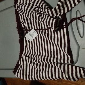 Midi off the shoulder sweater shirt.